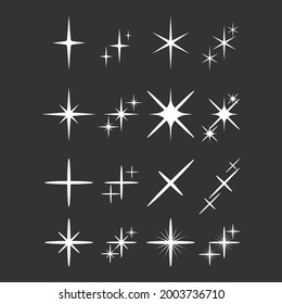 black and white stars icon, good for social media, advertising, background elements, etc