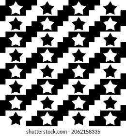 Black and white stars on the same surface, but vice versa.