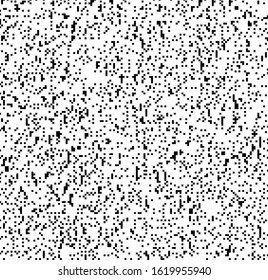 Black and white static noise, glitched screen with "white snow". Abstract technology background.