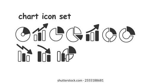 black and white statistical charts
