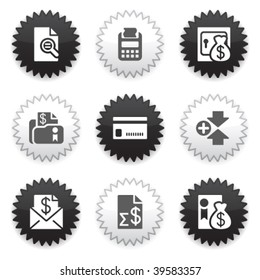 Black, white sticker 14