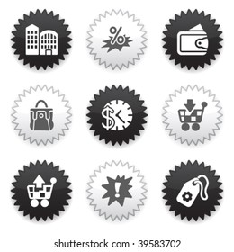 Black, white sticker 26