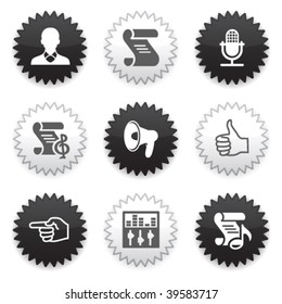 Black, white sticker 31