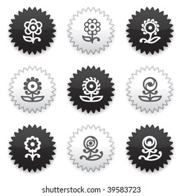 Black, white sticker 32
