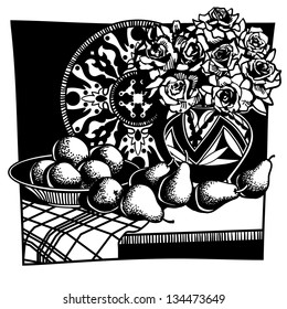 Black and white still life