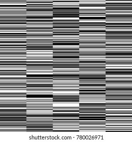 Black and White Straight Horizontal Variable Width Stripes, Monochrome Lines Pattern, Horizontal Seamless, Straight Parallel Horizontal Lines, Fashion Geometric Monochrome Random Background