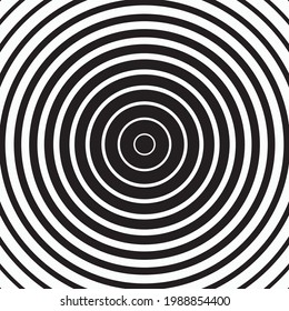 Black and white Stripe Circle vector background