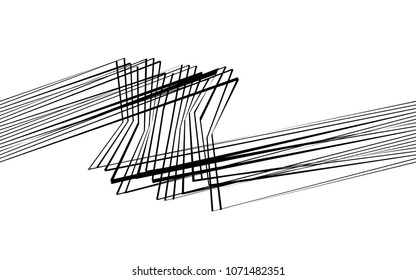 black and white stripe line abstract graphic optical art