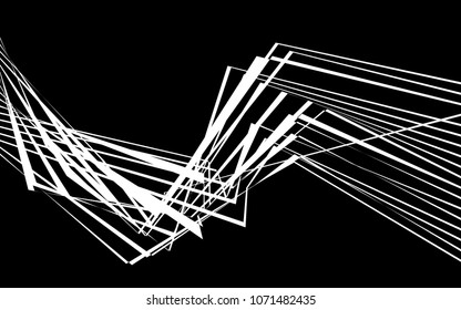 black and white stripe line abstract graphic optical art