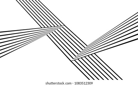 black and white stripe line abstract graphic optical art background