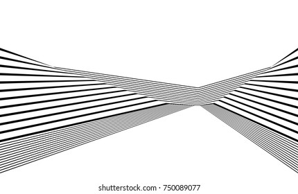 black and white stripe line abstract graphic optical art