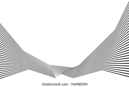 black and white stripe line abstract graphic optical art