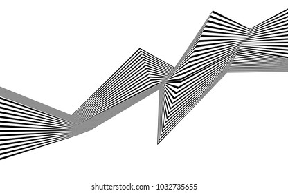 black and white stripe line pattern abstract graphic