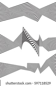 black and white stripe line pattern abstract graphic