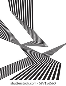 black and white stripe line pattern abstract graphic