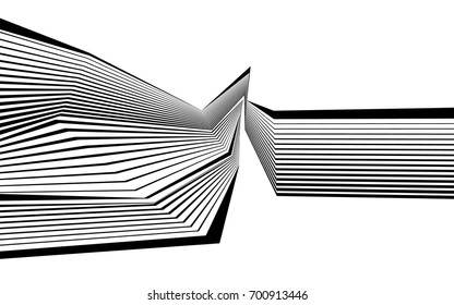 black and white stripe line pattern abstract graphic