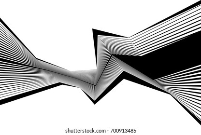 black and white stripe line pattern abstract graphic