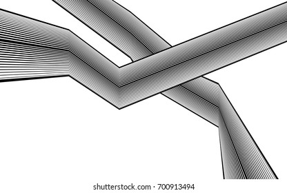 black and white stripe line pattern abstract graphic