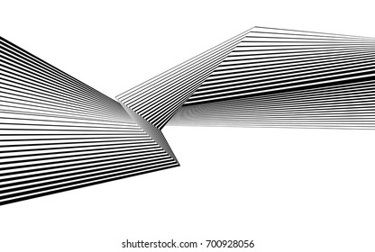 black and white stripe line pattern abstract graphic