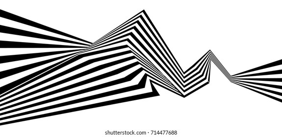 black and white stripe line pattern abstract graphic