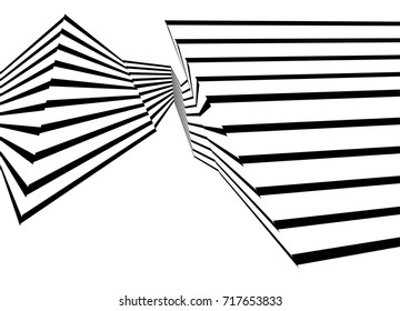 black and white stripe line pattern abstract graphic optical art