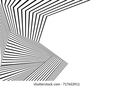 black and white stripe line pattern abstract graphic optical art
