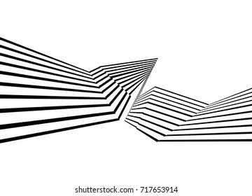 black and white stripe line pattern abstract graphic optical art