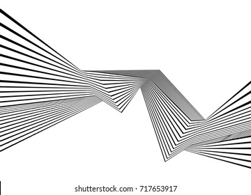 black and white stripe line pattern abstract graphic optical art