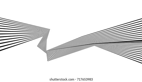 black and white stripe line pattern abstract graphic optical art