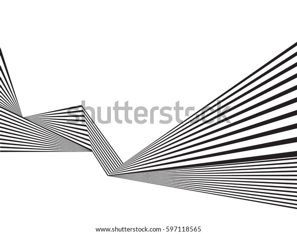 Black White Stripe Line Pattern Abstract Stock Vector (Royalty Free ...