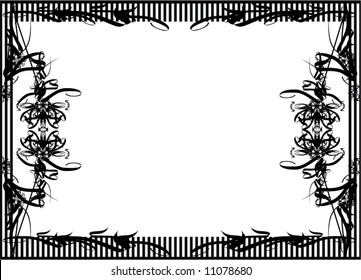 Black and White stripe vector background