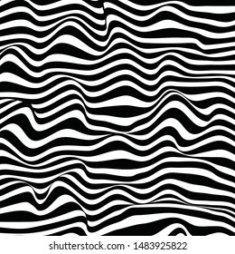 Black and white striped abstract background