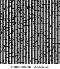 black and white striped background with a black and white grungy effect, texture of old wall grunge texture with line art, a black and white vector of a grid pattern