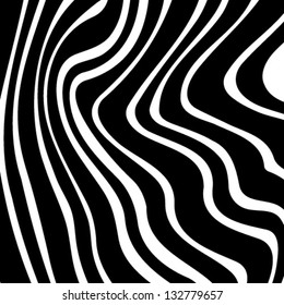 Black white striped background, vector illustration