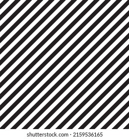 Fondo rayado en blanco y negro.Papel pintado o textura de abstrack.Patrón de líneas diagonales.Ornamento simple repetido.Banner o plantilla.Papel envolvimiento.Ilustración vectorial.
