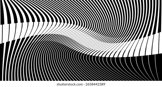 Gradiente semitono rayado blanco y negro. Fondo de gradación lineal de desvanecimiento. Repitiendo el fondo del patrón de tiras.