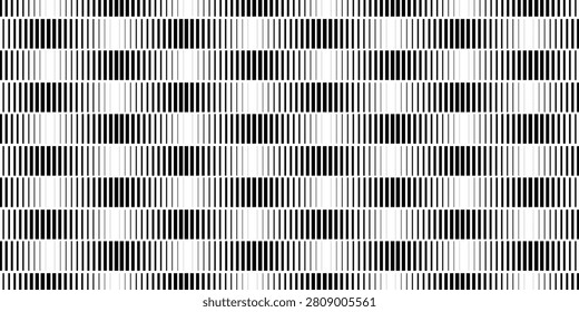 Black and white striped halftone gradient. Fading line gradation background. Repeating strip pattern backdrop. Parallel lines wallpaper for overlay, print, cover. Vector Doppler effect concept