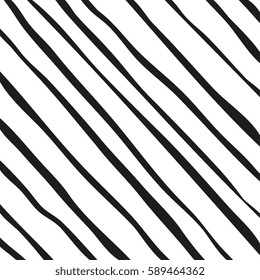 Black and white striped lines. Abstract vector background