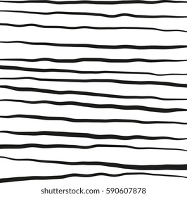 Black and white striped lines. Abstract vector background