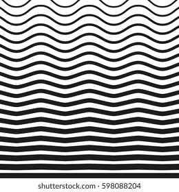 Black and white striped lines. Abstract vector background