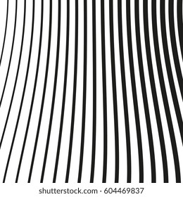 Black and white striped lines. Abstract vector background