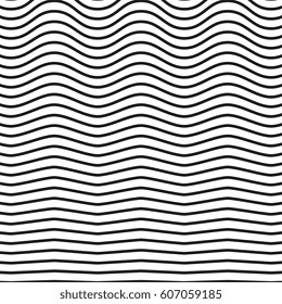 Black and white striped lines. Abstract vector background