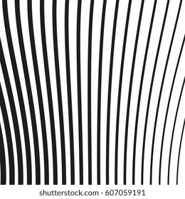 Black and white striped lines. Abstract vector background