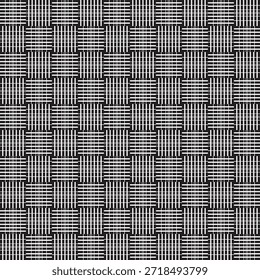 black and white striped lines seamless pattern vector illustration