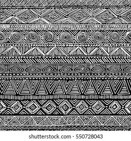 Set Six Ethnic Seamless Patterns Tribal Stock Vector (Royalty Free ...