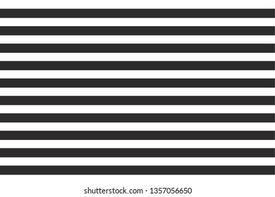 Black and white striped pattern with horizontal line.Retro style graphics design vector.