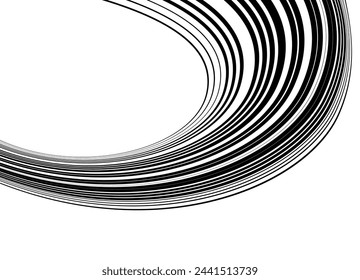 
Black and white striped pattern of thin black lines on a white background. For covers, posters, interior decoration, packaging. Abstract hair. Trendy vector background in retro style.