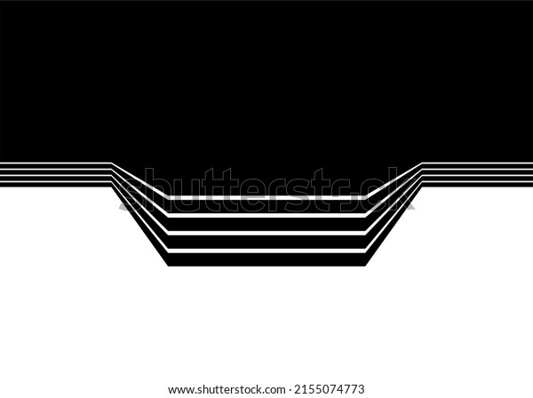 Black and\
white striped pattern with a transition from black to white with\
space for text. Strict vector\
background