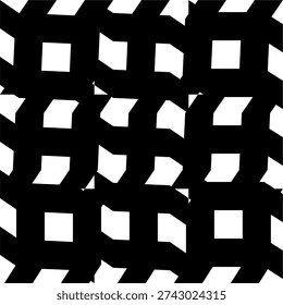 black and white striped seamless pattern. abstract background with wavy lines. Sao Paulo sidewalk pattern. Famous beach pavement in Brazil. Repeated black and white curved texture in Portuguese pavement style. Wall or floor mosaic tile background. epa 10