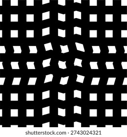 black and white striped seamless pattern. abstract background with wavy lines. Sao Paulo sidewalk pattern. Famous beach pavement in Brazil. Repeated black and white curved texture in Portuguese pavement style. Wall or floor mosaic tile background. epa 10